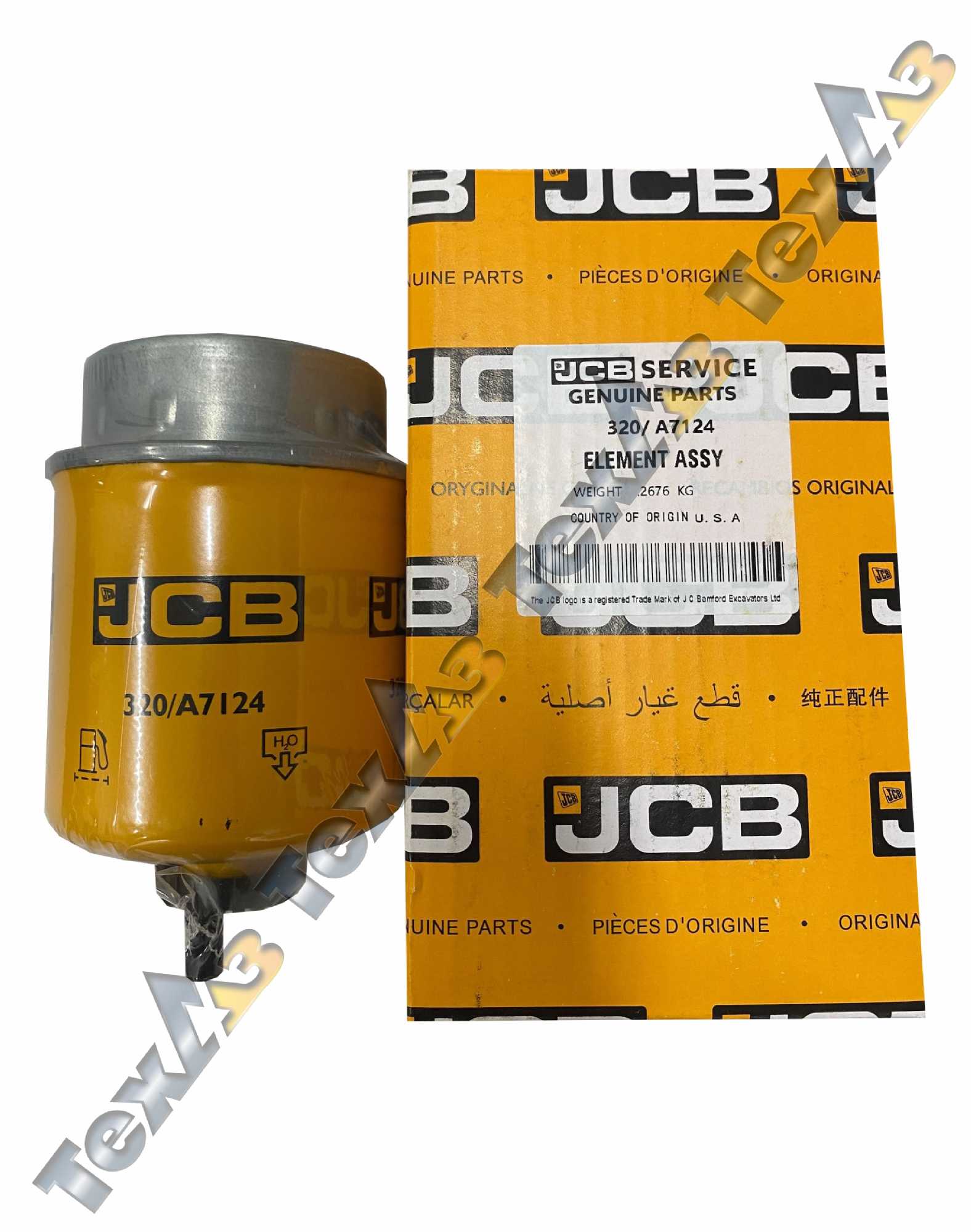 Фильтр топливный отстойник 320/A7124 - 32/925915 оригинал JCB 3CX Фильтр топливный отстойник 320/A7124 - 32/925915 оригинал JCB 3CX