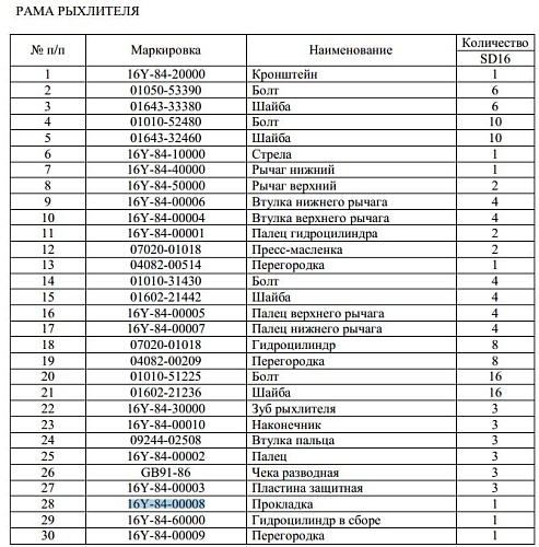 Прокладка 16Y-84-00008 Прокладка 16Y-84-00008