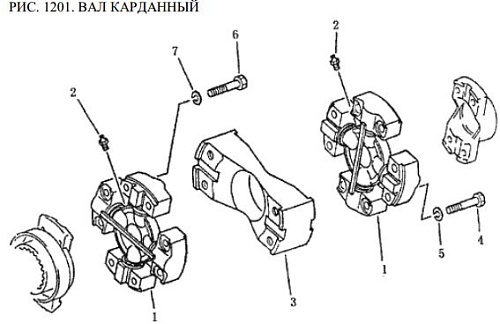 Муфта карданная в сборе 16Y-12-00000 Муфта карданная в сборе 16Y-12-00000