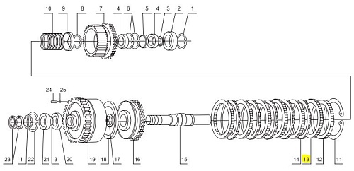 Диск фрикционный ZL50G2-03406 Диск фрикционный ZL50G2-03406