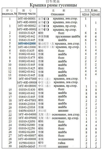 Крышка левая 16Y-40-12000 Крышка левая 16Y-40-12000